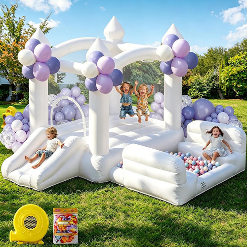 White bounce house for - white,
