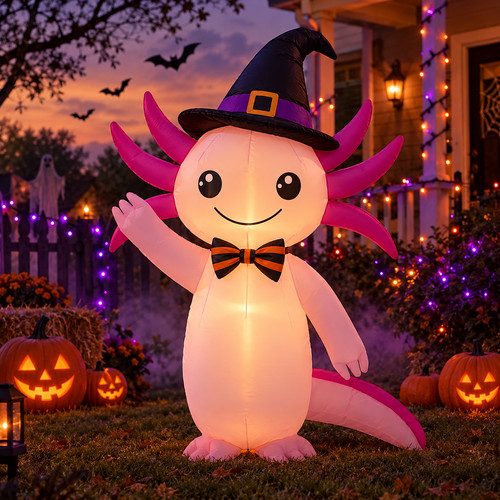 4ft inflatable axolotl - 4ft,